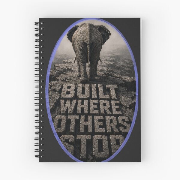 Item preview, Solo Founder Built Where Others Stop Elephant Brutalist Art Print designed and sold by SavannaStrikes.
