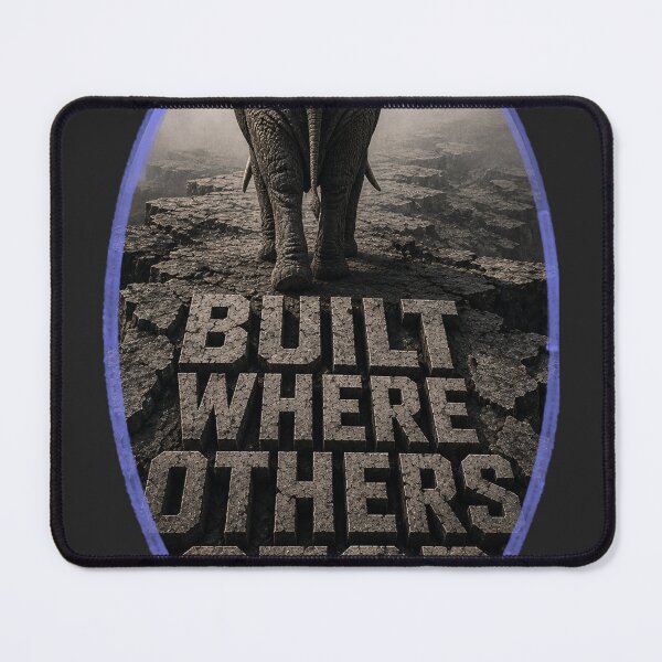 Item preview, Solo Founder Built Where Others Stop Elephant Brutalist Art Print designed and sold by SavannaStrikes.