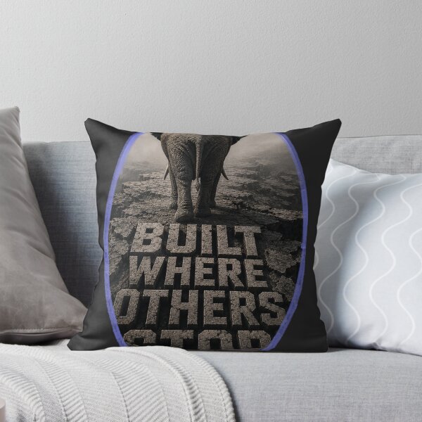 Item preview, Solo Founder Built Where Others Stop Elephant Brutalist Art Print designed and sold by SavannaStrikes.