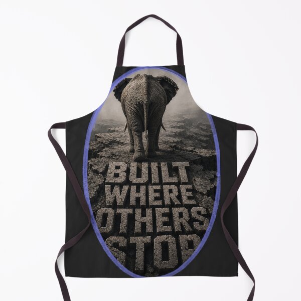 Item preview, Solo Founder Built Where Others Stop Elephant Brutalist Art Print designed and sold by SavannaStrikes.