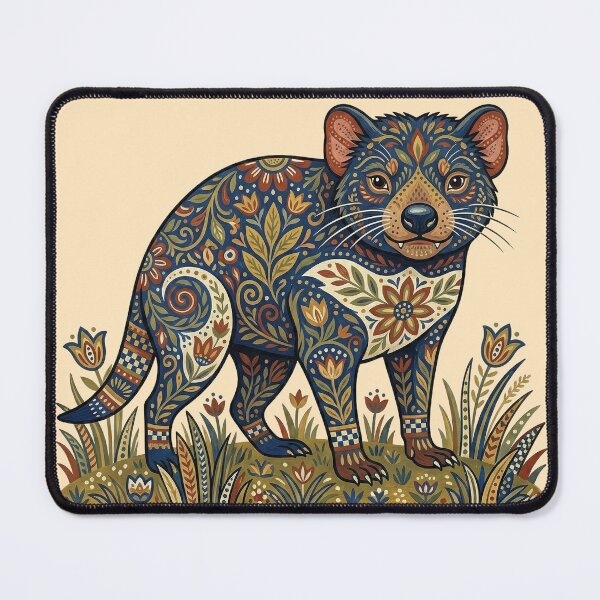Item preview, Tasmanian Devil Folk Art Print: The Midnight Marauder designed and sold by FreiherrPK.