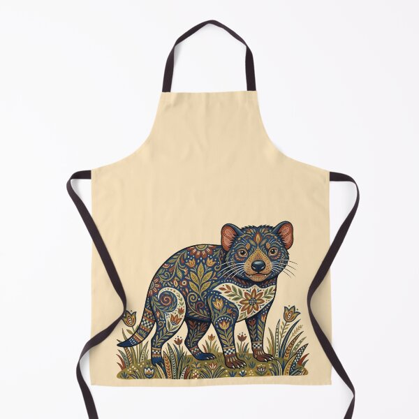 Item preview, Tasmanian Devil Folk Art Print: The Midnight Marauder designed and sold by FreiherrPK.