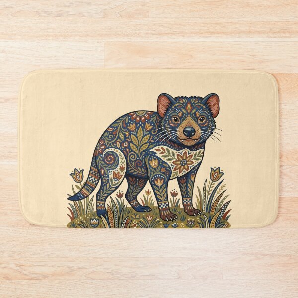 Item preview, Tasmanian Devil Folk Art Print: The Midnight Marauder designed and sold by FreiherrPK.