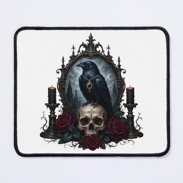 Item preview, Gothic Raven of the Dark Moon. designed and sold by HorrorInkStudio.