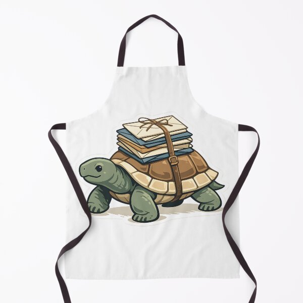 Item preview, Turtle Mail Carrier Minimal Animal Design designed and sold by Naviora.
