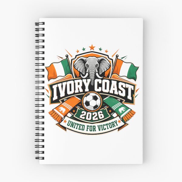 Item preview, Ivory Coast 2026 Elephants Football Crest designed and sold by RedCircleArt.