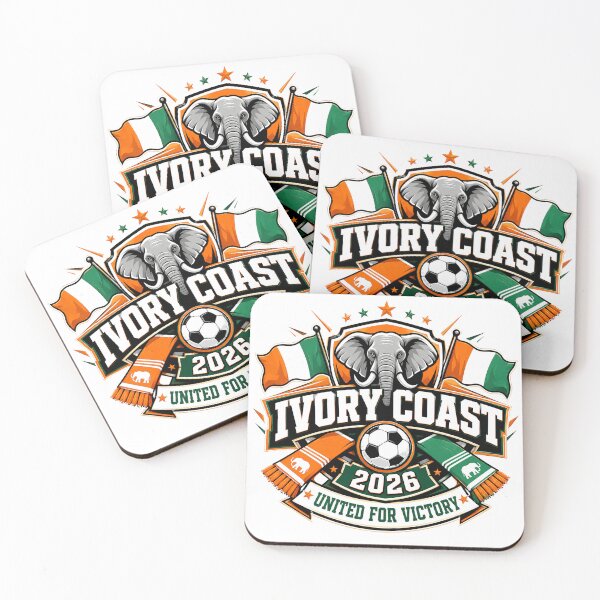 Item preview, Ivory Coast 2026 Elephants Football Crest designed and sold by RedCircleArt.