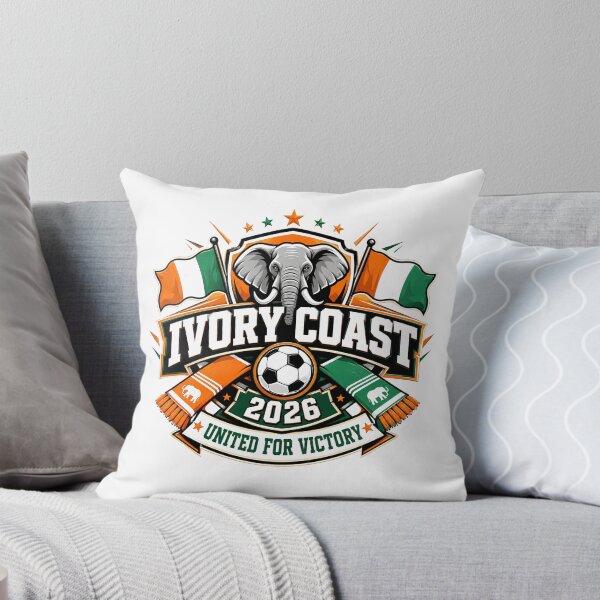 Item preview, Ivory Coast 2026 Elephants Football Crest designed and sold by RedCircleArt.