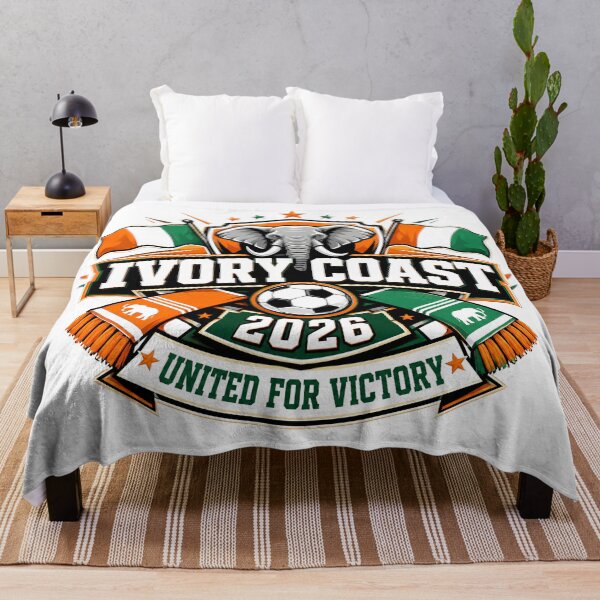 Item preview, Ivory Coast 2026 Elephants Football Crest designed and sold by RedCircleArt.