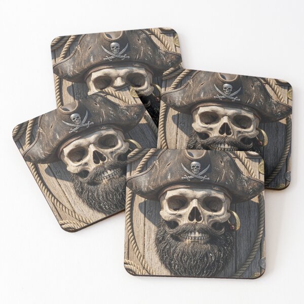 Item preview, Skull Pirate Captain designed and sold by Guryl Michal Designs.