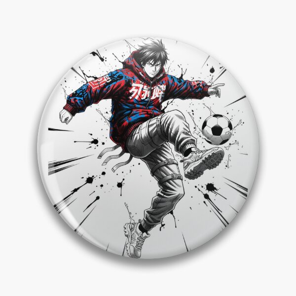 Item preview, Anime Manga Soccer Striker Dynamic Action Lines designed and sold by DripCultureLab.