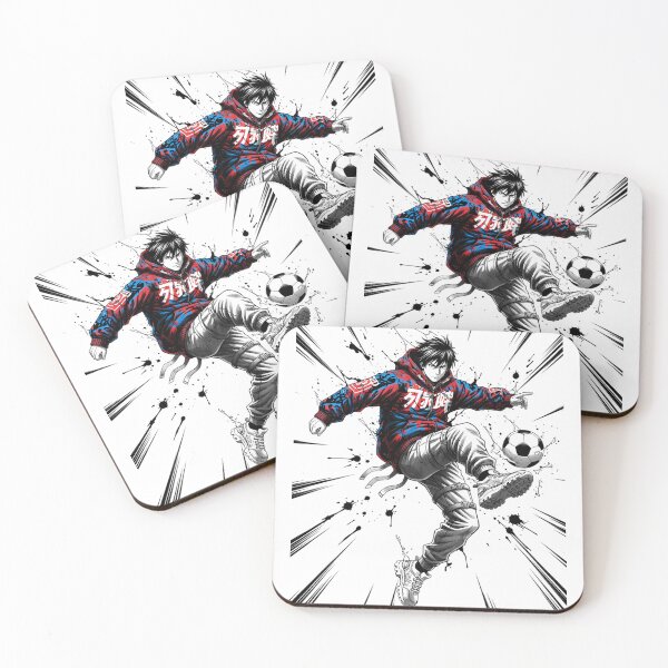 Item preview, Anime Manga Soccer Striker Dynamic Action Lines designed and sold by DripCultureLab.