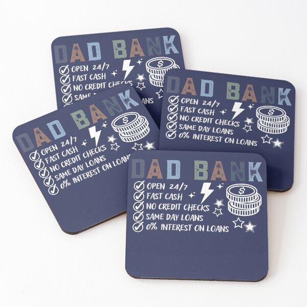 Item preview, Dad Bank Open 24 7 Funny Father's Day Gift Financial Humor Design designed and sold by tarzbol.