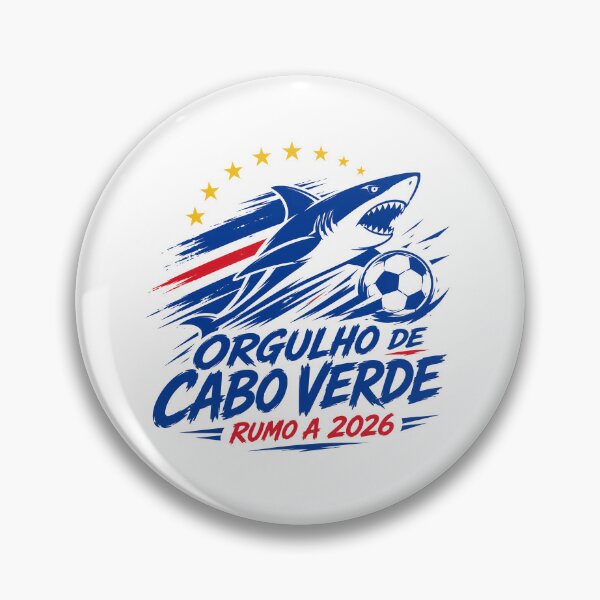 Item preview, Cape Verde 2026 Shark Football Design designed and sold by RedCircleArt.