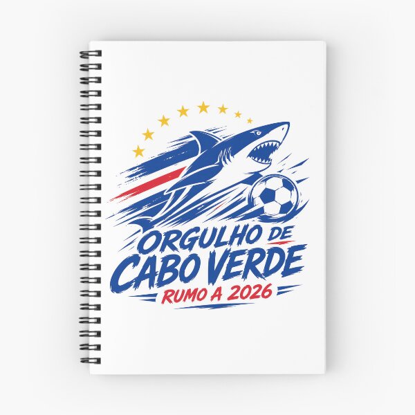 Item preview, Cape Verde 2026 Shark Football Design designed and sold by RedCircleArt.