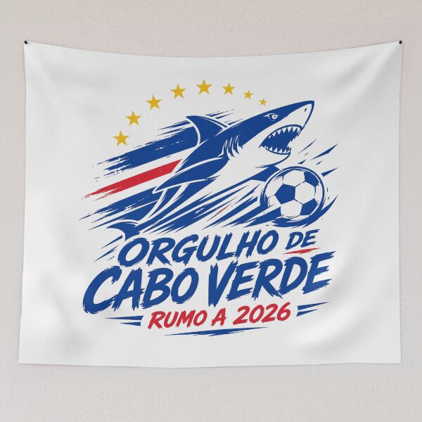 Item preview, Cape Verde 2026 Shark Football Design designed and sold by RedCircleArt.