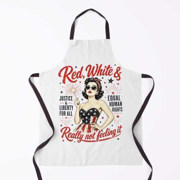 Item preview, Red, White & Really Not Feeling It Funny Patriotic Independence Day Shirt designed and sold by ArcaneArtistry.