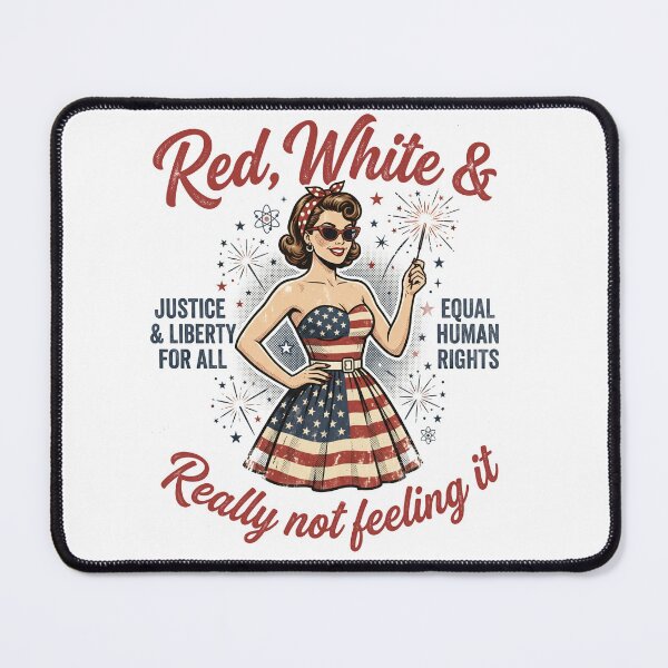 Item preview, Red, White & Really Not Feeling It Funny Patriotic Independence Day Shirt designed and sold by ArcaneArtistry.
