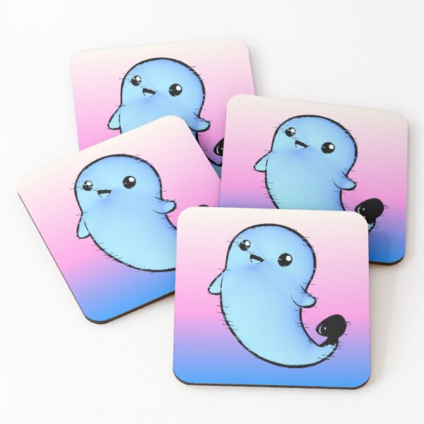 Item preview, Kawaii Blue Ghost Chibi Spooky Cute Pastel designed and sold by AstronautMerch.