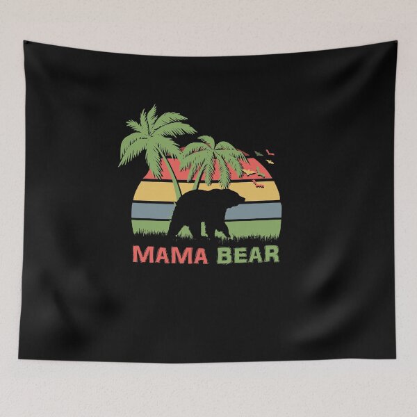 Item preview, Mama Bear Tropical Sunset Palm Tree Silhouette designed and sold by marke770.