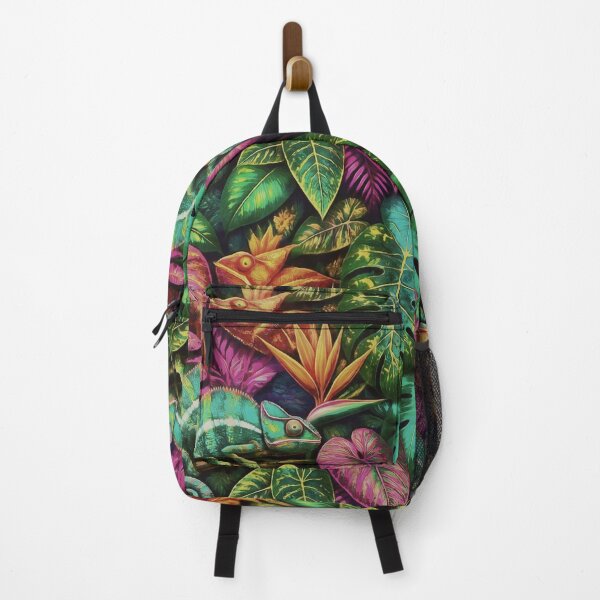 Item preview, Chameleon Jungle Dreams Seamless Surface Pattern designed and sold by taiche.