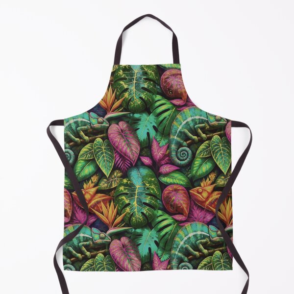 Item preview, Chameleon Jungle Dreams Seamless Surface Pattern designed and sold by taiche.