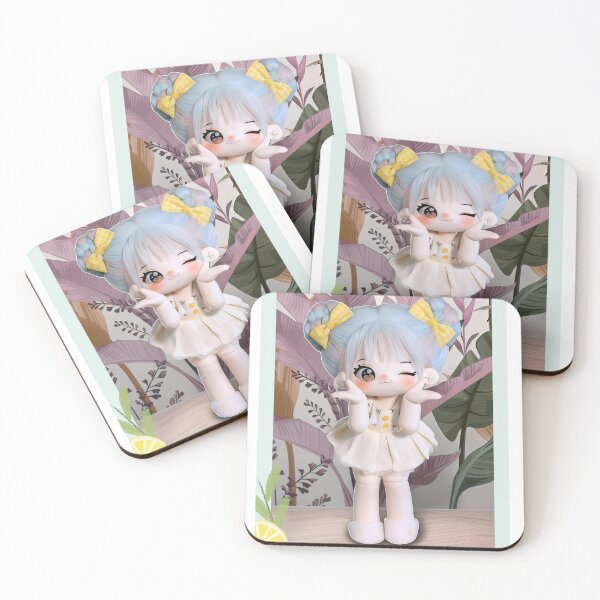 Item preview, Cute Pastel Cotton Doll with Yellow Bows and Lemons designed and sold by Nicole_83.