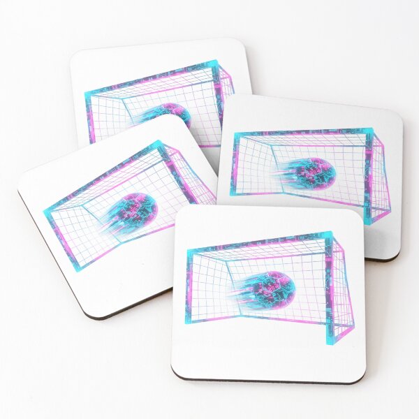 Item preview, Cyberpunk Neon Tech Soccer Ball Holographic Goal Net designed and sold by DripCultureLab.