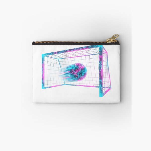 Item preview, Cyberpunk Neon Tech Soccer Ball Holographic Goal Net designed and sold by DripCultureLab.