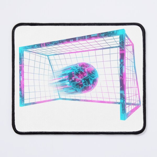 Item preview, Cyberpunk Neon Tech Soccer Ball Holographic Goal Net designed and sold by DripCultureLab.