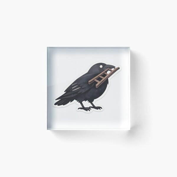 Item preview, Crow With Ladder Minimal Artistic Design designed and sold by Naviora.