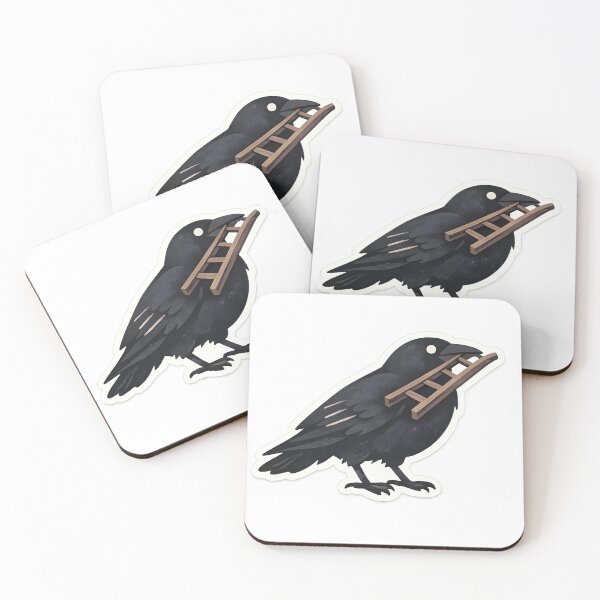 Item preview, Crow With Ladder Minimal Artistic Design designed and sold by Naviora.