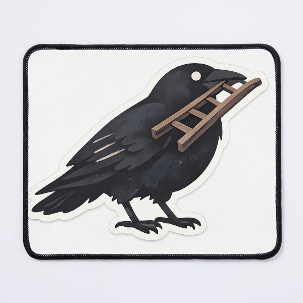 Item preview, Crow With Ladder Minimal Artistic Design designed and sold by Naviora.