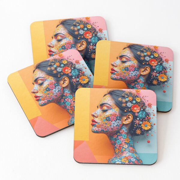 Item preview, Retro Muse: Vibrant Teen Bedroom Aesthetic Canvas Wall Art designed and sold by CodellCreations.