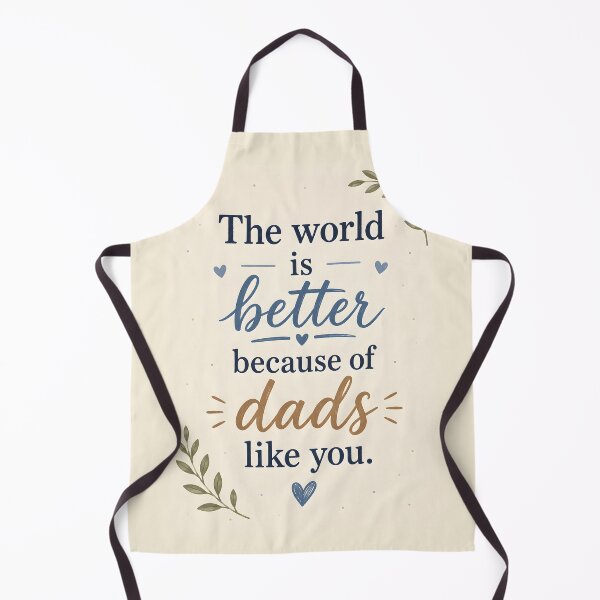 Item preview, The World Is Better Because of Dads Like You – Heartwarming Father’s Day Typography designed and sold by blankTeeShirt.