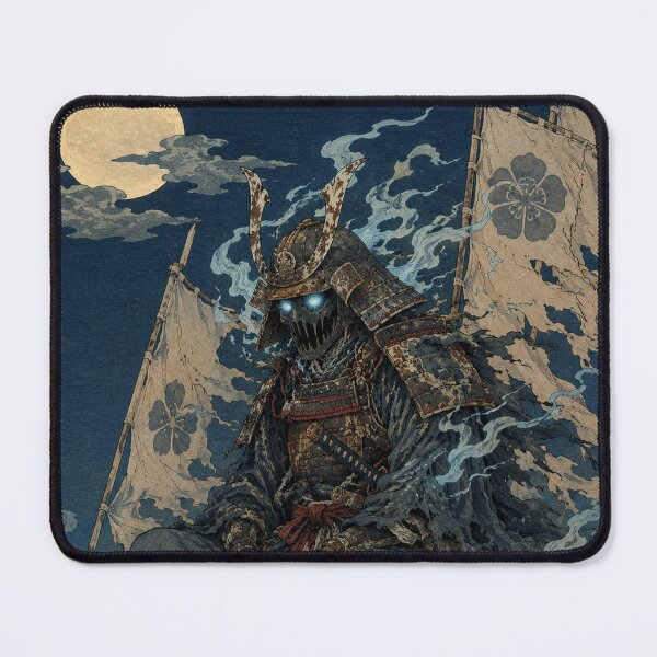 Item preview, Hollow Commander - Vintage Japanese Samurai Ghost Ukiyo-e Woodblock designed and sold by bapupa.