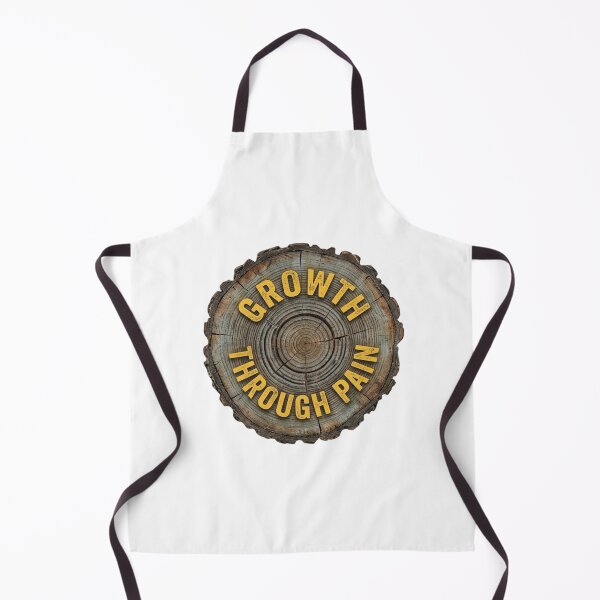 Item preview, Growth Through Pain Tree Ring Typography designed and sold by GiggleInkTees.