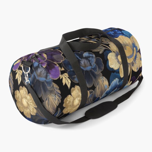Item preview, Midnight Sapphire Floral Pattern | Luxury Blue & Purple Botanical Flowers | Elegant Dark Floral Design designed and sold by GalleryPeak.