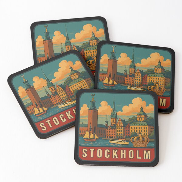 Item preview, Stockholm Travel Souvenir Sticker designed and sold by rogue-design.