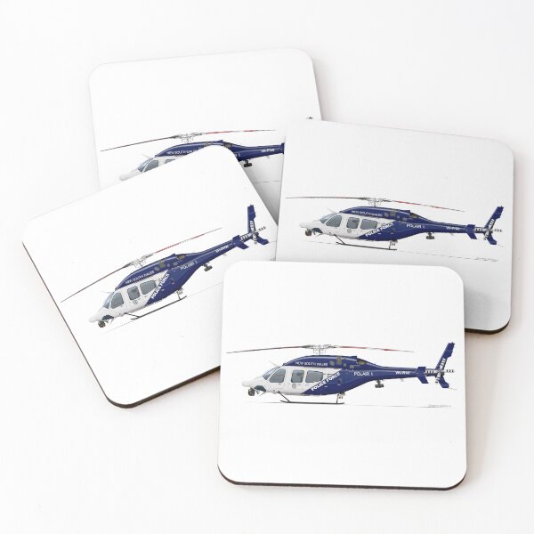 Item preview, BELL 429 VH-PHW NSWPOLAIR 2025 designed and sold by Grubby Fingers Aircraft Illustration.