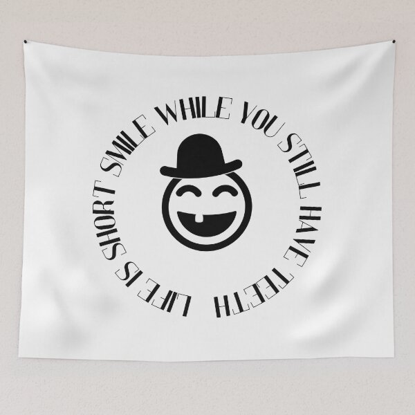 Item preview, Life Is Short Smile While You Still Have Teeth Funny Tooth Emoji Meme T-Shirt | Humorous Dental Humor Gift designed and sold by Art IN Pack.