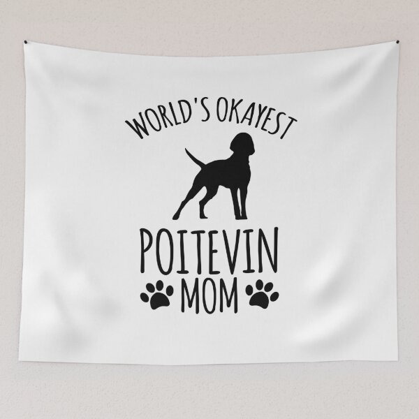 Item preview, Worlds Okayest Poitevin Mom - Dog Mom designed and sold by kindxinn.