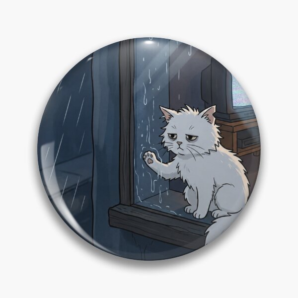 Item preview, Rainy Day Cat Window Sad Cozy You Know This Feeling Art designed and sold by irfanshikh.
