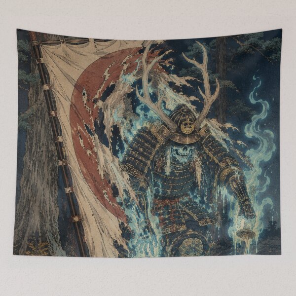 Item preview, Phantom Shogun - Vintage Japanese Samurai Ghost Ukiyo-e Woodblock designed and sold by bapupa.