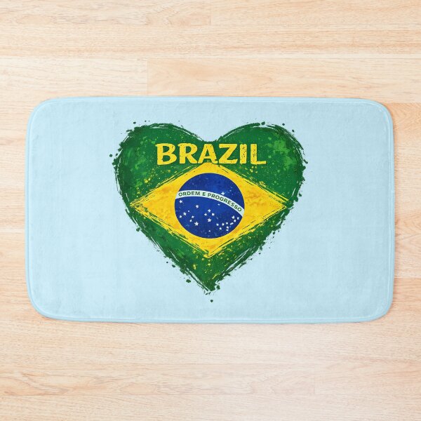 Item preview, Heart Shaped Brazil Flag Artistic Design designed and sold by LuisWorks.