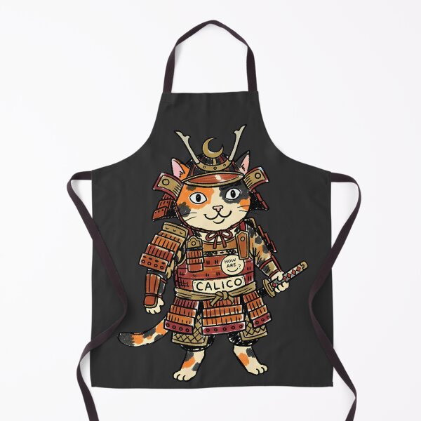 Item preview, Samurai Cat - Calico Neko Warrior of the Crescent Moon designed and sold by PM.