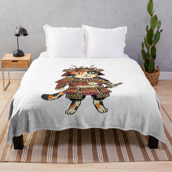 Item preview, Samurai Cat - Calico Neko Warrior of the Crescent Moon designed and sold by PM.