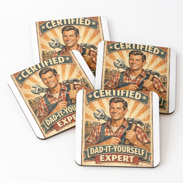 Item preview,  Certified Dad-It-Yourself Expert Retro Vintage Funny Fathers Day Gift For Handyman Dad designed and sold by Print Loft.