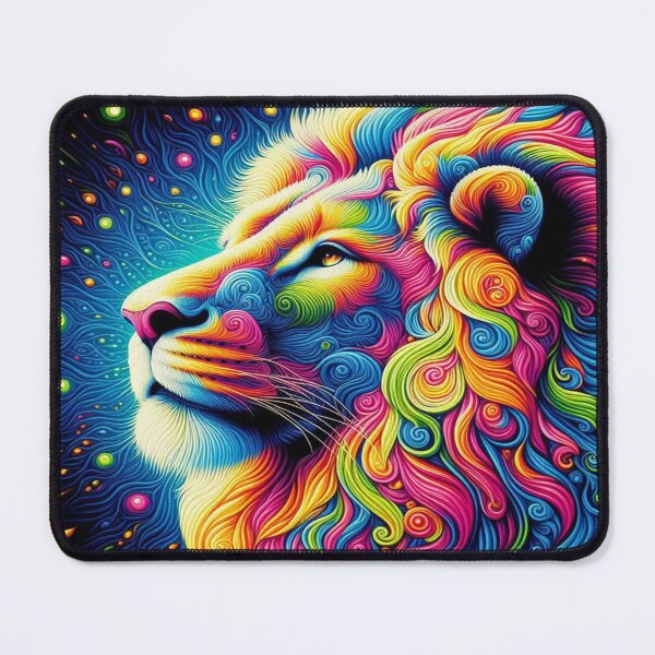 Item preview, Cosmic Neon Lion Spirit designed and sold by FotoworldEdel.
