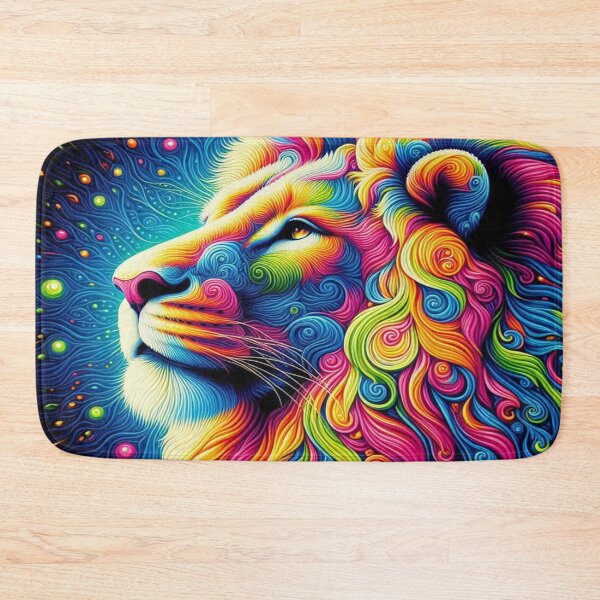 Item preview, Cosmic Neon Lion Spirit designed and sold by FotoworldEdel.